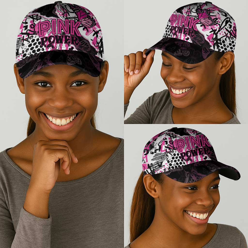 Pink Power Graffiti Classic Cap Breast Cancer Awareness - African Pride