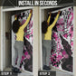 Personalized Pink Power Graffiti Door Cover Breast Cancer Awareness