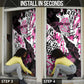 Personalized Pink Power Graffiti Door Cover Breast Cancer Awareness