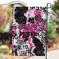 Pink Power Graffiti Garden Flag Breast Cancer Awareness - African Pride