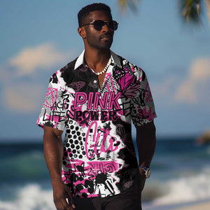 Personalized Pink Power Graffiti Hawaiian Shirt Breast Cancer Awareness - African Pride