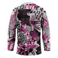 Personalized Pink Power Graffiti Hockey Jersey Breast Cancer Awareness