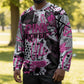 Personalized Pink Power Graffiti Hockey Jersey Breast Cancer Awareness