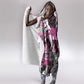 Pink Power Graffiti Hooded Blanket Breast Cancer Awareness - African Pride