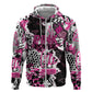 Personalized Pink Power Graffiti Hoodie Breast Cancer Awareness - African Pride