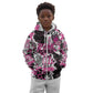 Personalized Pink Power Graffiti Kid Hoodie Breast Cancer Awareness - African Pride