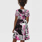 Personalized Pink Power Graffiti Kid Short Sleeve Dress Breast Cancer Awareness - African Pride