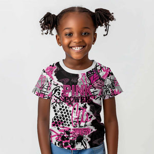 Personalized Pink Power Graffiti Kid T shirt Breast Cancer Awareness - African Pride