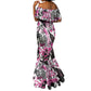 Personalized Pink Power Graffiti Mermaid Dress Breast Cancer Awareness - African Pride