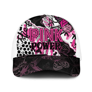 Pink Power Graffiti Mesh Trucker Cap Breast Cancer Awareness - African Pride