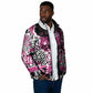 Personalized Pink Power Graffiti Padded Jacket Breast Cancer Awareness