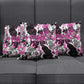 Pink Power Graffiti Pillow Cover Breast Cancer Awareness