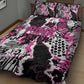 Pink Power Graffiti Quilt Bed Set Breast Cancer Awareness - African Pride