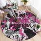 Pink Power Graffiti Round Carpet Breast Cancer Awareness - African Pride