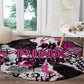 Pink Power Graffiti Round Carpet Breast Cancer Awareness - African Pride