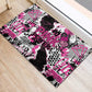 Pink Power Graffiti Rubber Doormat Breast Cancer Awareness - African Pride