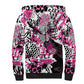Personalized Pink Power Graffiti Sherpa Hoodie Breast Cancer Awareness - African Pride