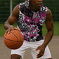 Personalized Pink Power Graffiti Sleeveless Hoodie Breast Cancer Awareness - African Pride