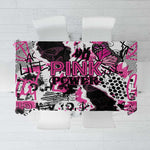 Pink Power Graffiti Tablecloth Breast Cancer Awareness - African Pride