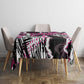 Pink Power Graffiti Tablecloth Breast Cancer Awareness - African Pride