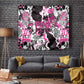 Pink Power Graffiti Tapestry Breast Cancer Awareness - African Pride