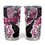 Personalized Pink Power Graffiti Tumbler Cup Breast Cancer Awareness - African Pride