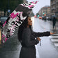 Pink Power Graffiti Umbrella Breast Cancer Awareness