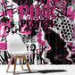 Pink Power Graffiti Window Curtain Breast Cancer Awareness - African Pride