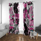 Pink Power Graffiti Window Curtain Breast Cancer Awareness - African Pride