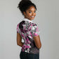 Personalized Pink Power Graffiti Women Polo Shirt Breast Cancer Awareness - African Pride