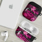 Pink Ribbon Animals Skin African Mixed AirPods Case Zipper Stylized