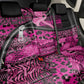 Pink Ribbon Animals Skin African Mixed Back Car Seat Cover Zipper Stylized - African Pride