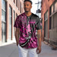 Pink Ribbon Animals Skin African Mixed Baseball Jersey Zipper Stylized - African Pride