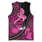 Pink Ribbon Animals Skin African Mixed Basketball Jersey Zipper Stylized - African Pride