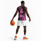 Pink Ribbon Animals Skin African Mixed Basketball Jersey Zipper Stylized - African Pride