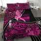 Pink Ribbon Animals Skin African Mixed Bedding Set Zipper Stylized - African Pride