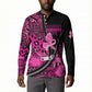 Pink Ribbon Animals Skin African Mixed Button Sweatshirt Zipper Stylized