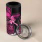 Pink Ribbon Animals Skin African Mixed 4 in 1 Can Cooler Tumbler Zipper Stylized - African Pride