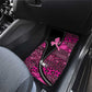 Pink Ribbon Animals Skin African Mixed Car Mats Zipper Stylized - African Pride