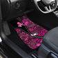 Pink Ribbon Animals Skin African Mixed Car Mats Zipper Stylized - African Pride