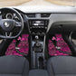 Pink Ribbon Animals Skin African Mixed Car Mats Zipper Stylized - African Pride