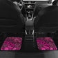 Pink Ribbon Animals Skin African Mixed Car Mats Zipper Stylized - African Pride
