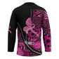 Pink Ribbon Animals Skin African Mixed Hockey Jersey Zipper Stylized