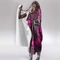Pink Ribbon Animals Skin African Mixed Hooded Blanket Zipper Stylized - African Pride