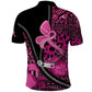 Pink Ribbon Animals Skin African Mixed Polo Shirt Zipper Stylized - African Pride