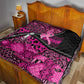 Pink Ribbon Animals Skin African Mixed Quilt Zipper Stylized - African Pride