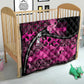 Pink Ribbon Animals Skin African Mixed Quilt Zipper Stylized - African Pride