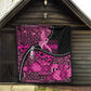 Pink Ribbon Animals Skin African Mixed Quilt Zipper Stylized - African Pride