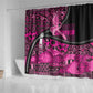 Pink Ribbon Animals Skin African Mixed Shower Curtain Zipper Stylized - African Pride