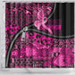 Pink Ribbon Animals Skin African Mixed Shower Curtain Zipper Stylized - African Pride